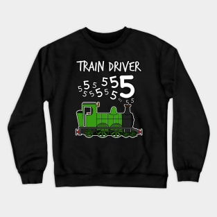 Train Driver 5 Year Old Kids Steam Engine Crewneck Sweatshirt